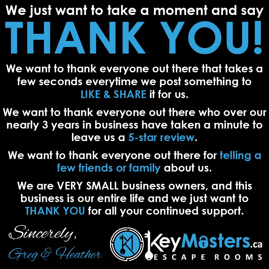 Thank you from a small business owner